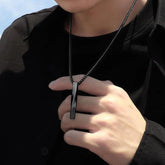 Steel Vertical Bar Pendant